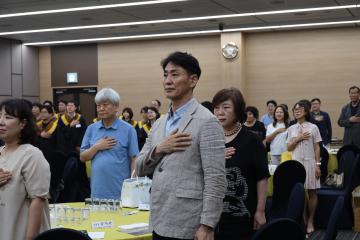 국방컨벤션 용산구상공회 제19기 최고경영자과정 개강식 참석