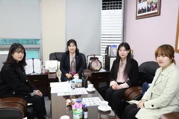 의회 방청 학생 간담회(운영위원장)