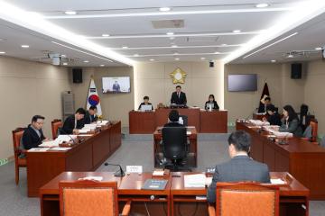 용산구의회, 제295회 임시회 복지도시위원회 업무보고 (도시관리국)